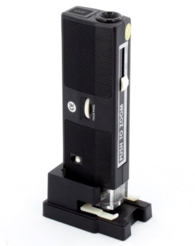 Microscope portable avec éclairage, zoom x100