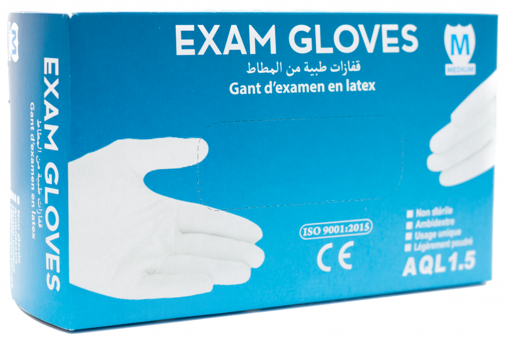 GANTS D'EXAMEN en LATEX